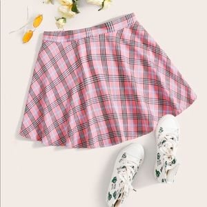 SHEIN tartan skirt